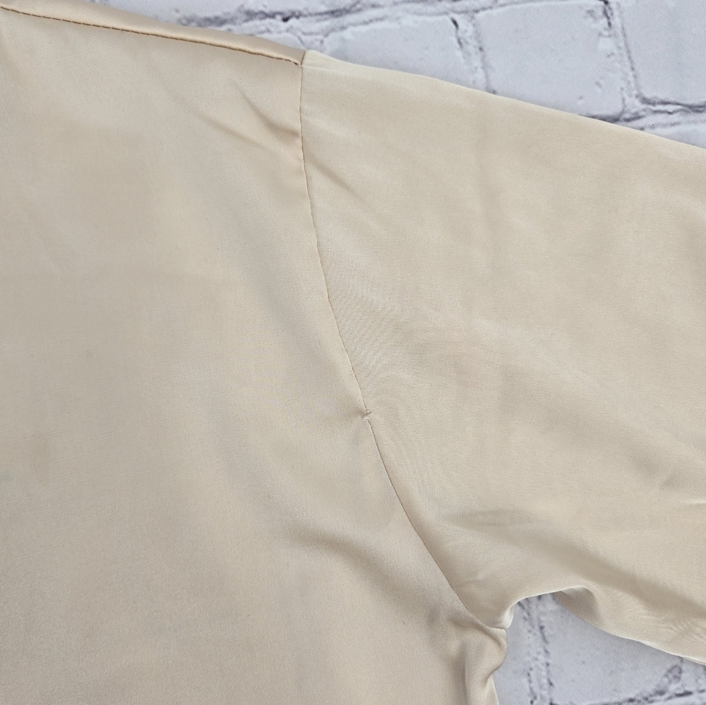 Elegant Cream Lace Trim Robe Monogram With EMMA SIZE:8 - Picture 7 of 7